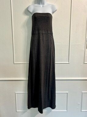 Hurley Tomboy Grey Knit Strapless Maxi Dress Sz.L